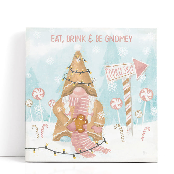 Gnome Sweet Gnome III Blush - Canvas Print Wall Art