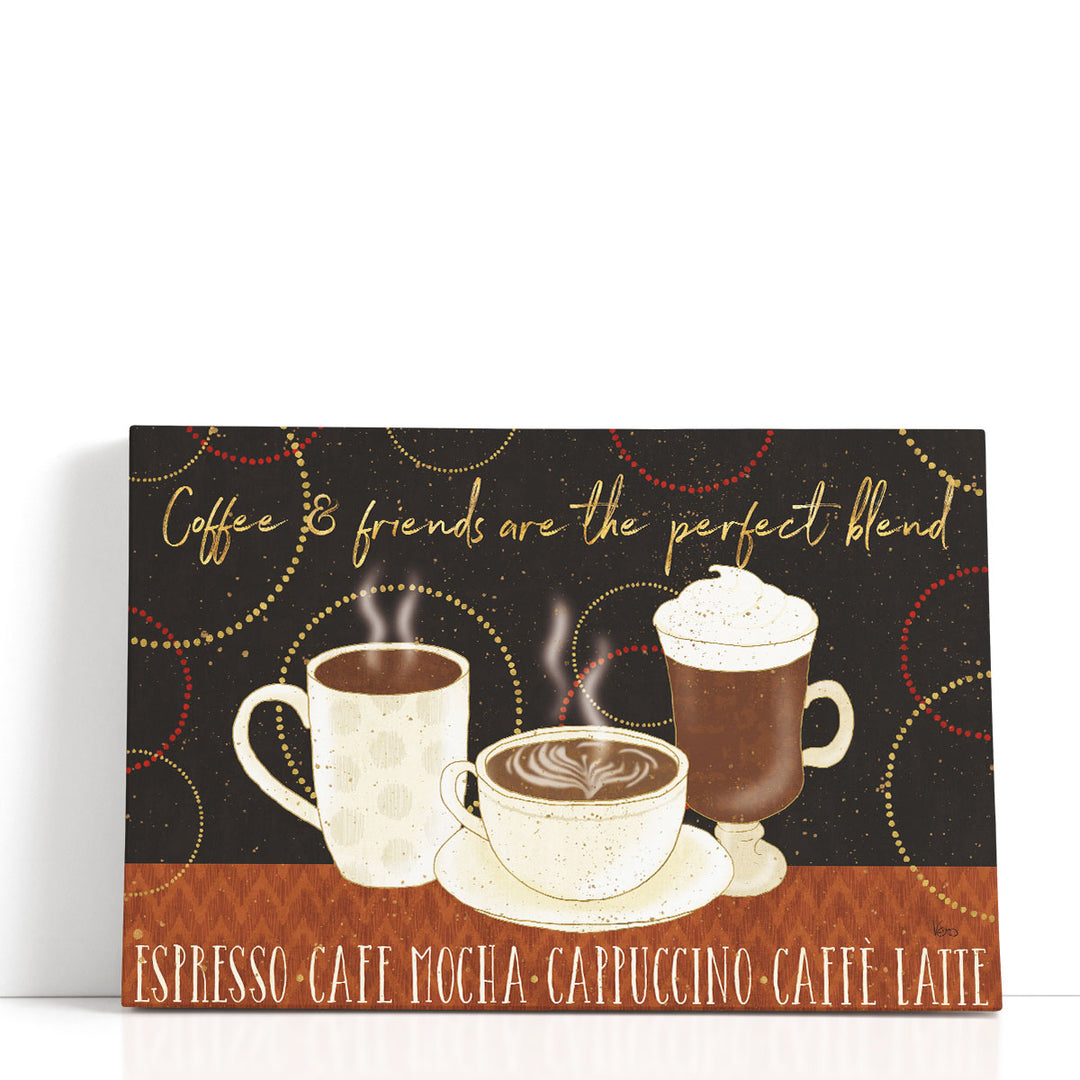 coffee canvas art – steaming cup silhouette
