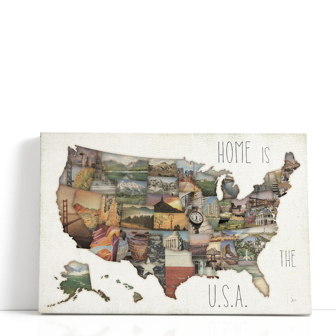 InstaStates IX - Canvas Print Wall Art