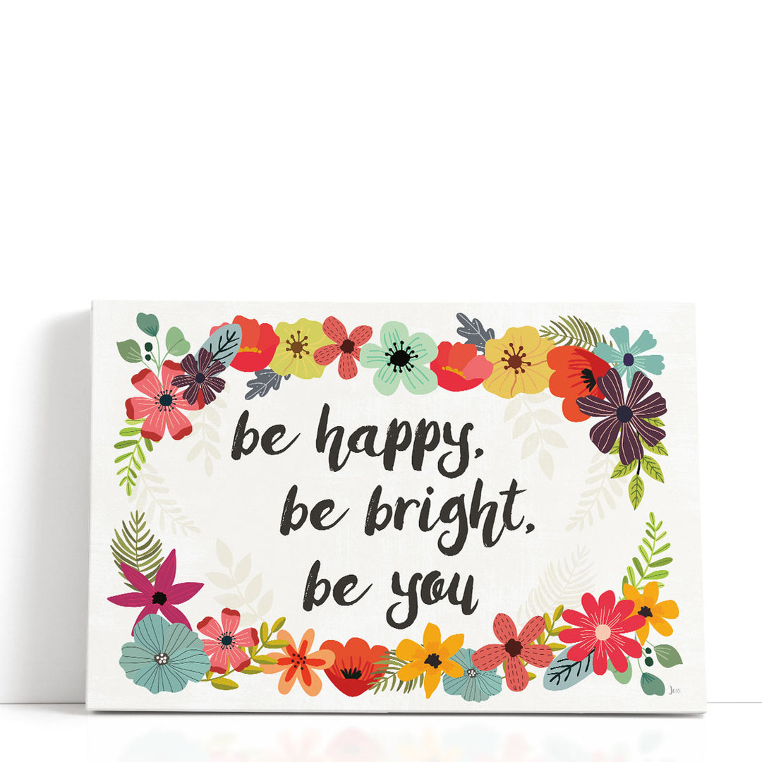 Words and Petals I - Canvas Print Wall Art