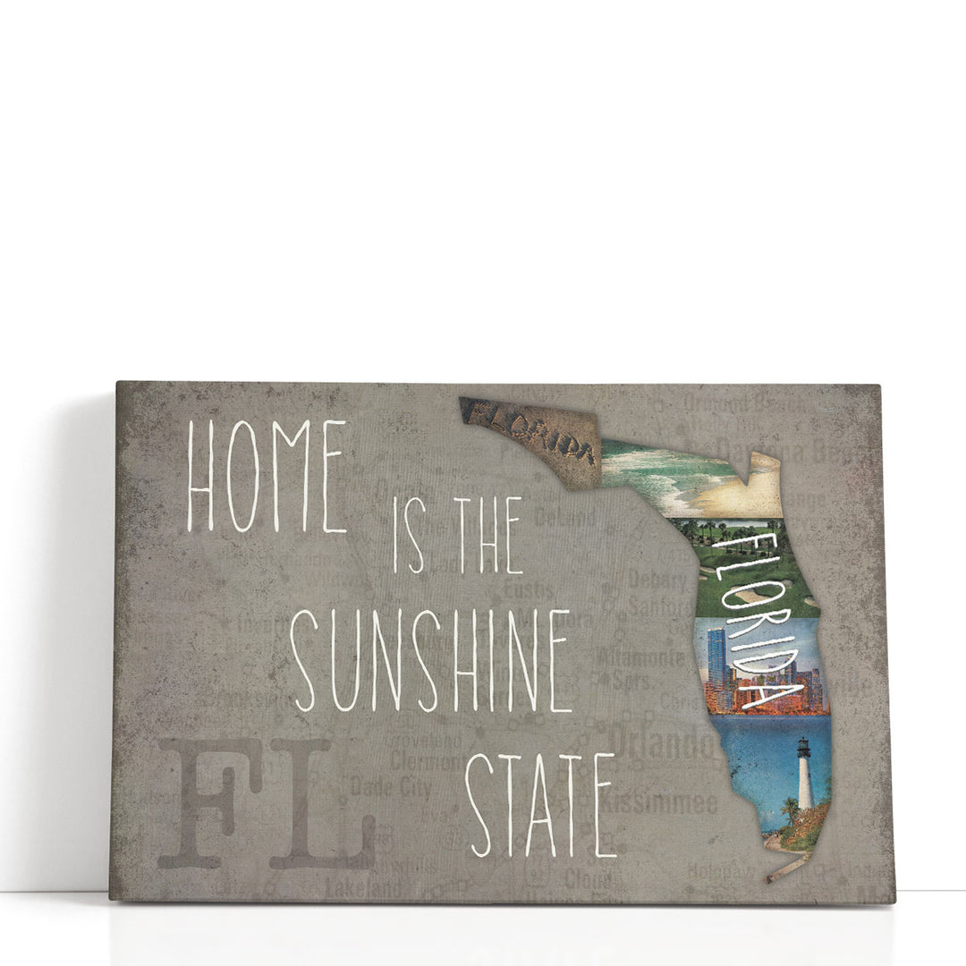 InstaStates VIII - Canvas Print Wall Art