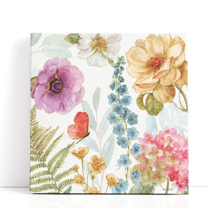 Rainbow Seeds Flowers III - Canvas Print Wall Art