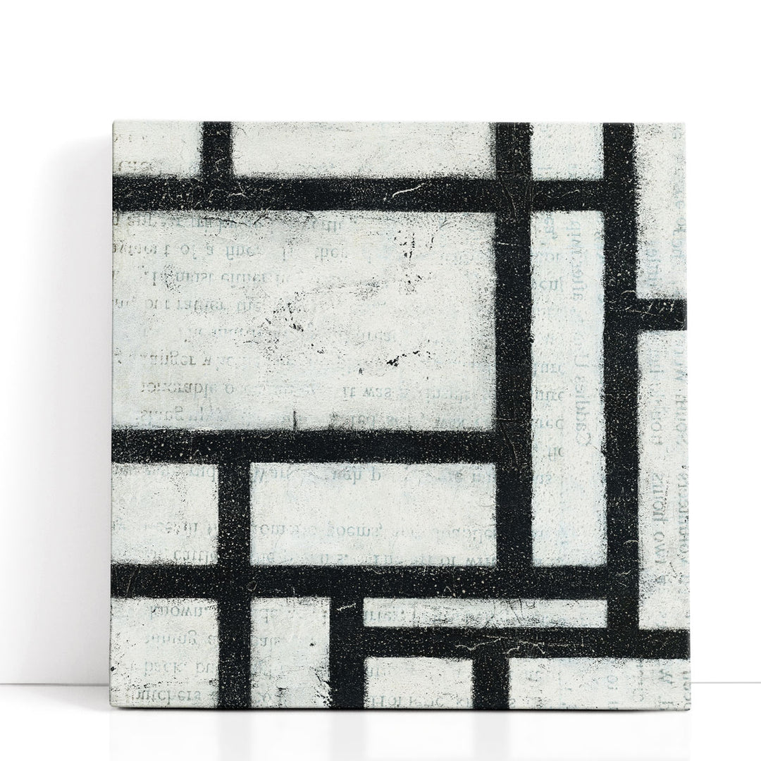Labyrinth II Black and White - Canvas Print Wall Art