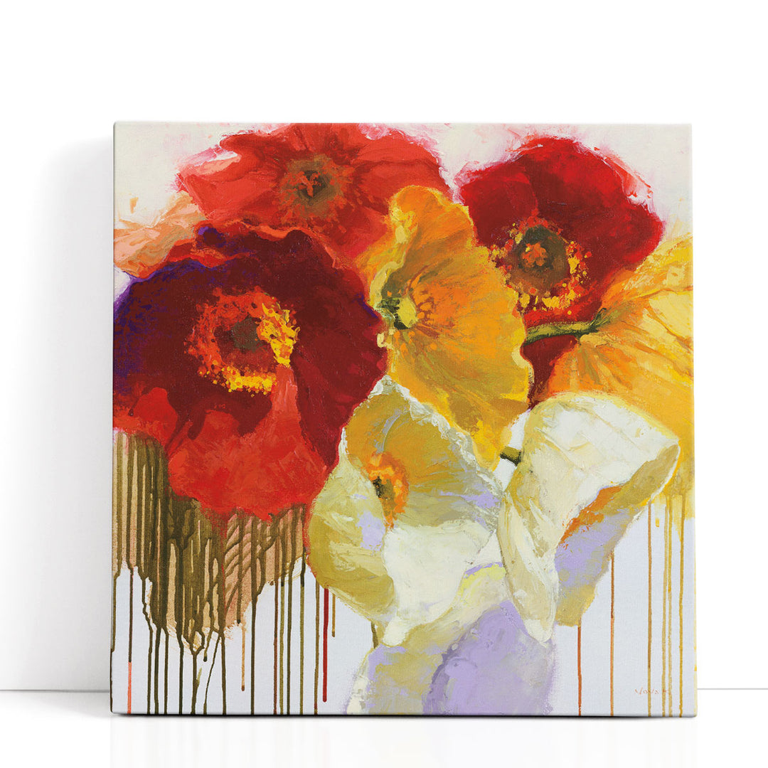 Red and Yellow Sensations - Canvas Print Wall Art