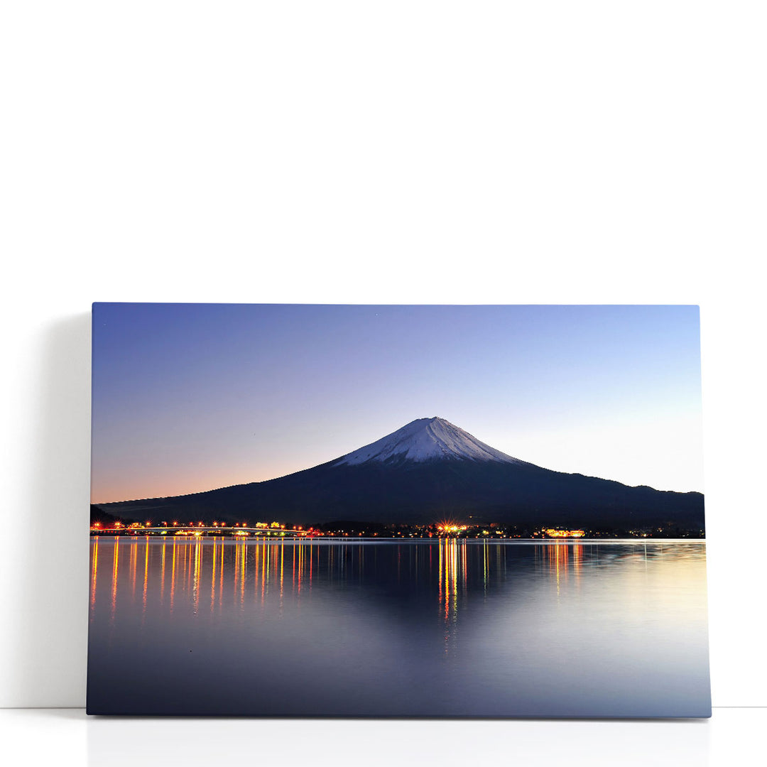 Beautiful Mount Fuji in Twilight - Canvas Print Wall Art