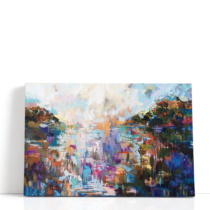 Fall canvas wall art autumn foliage palette