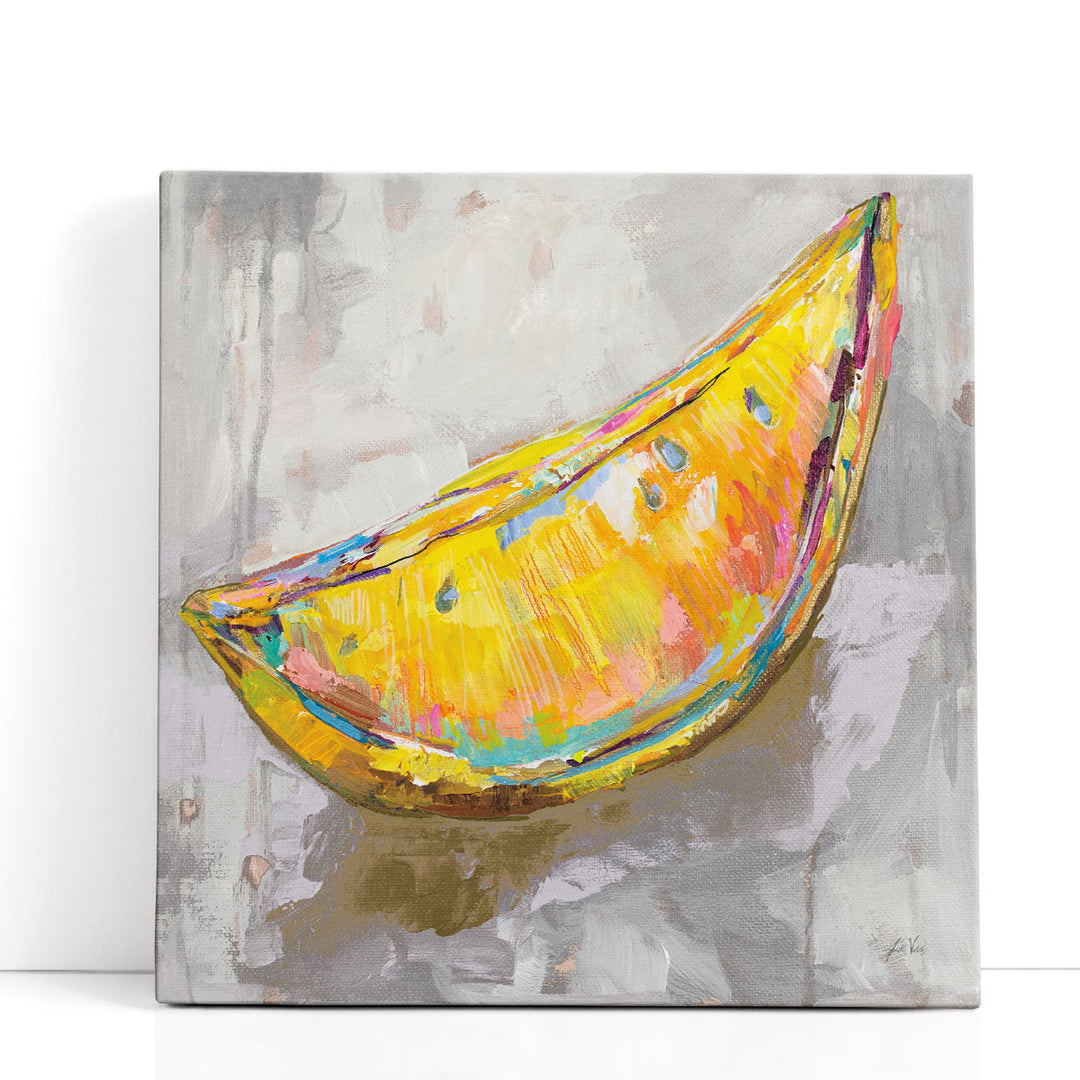 Yellow Lemon Wall Decor – bright citrus slice motif