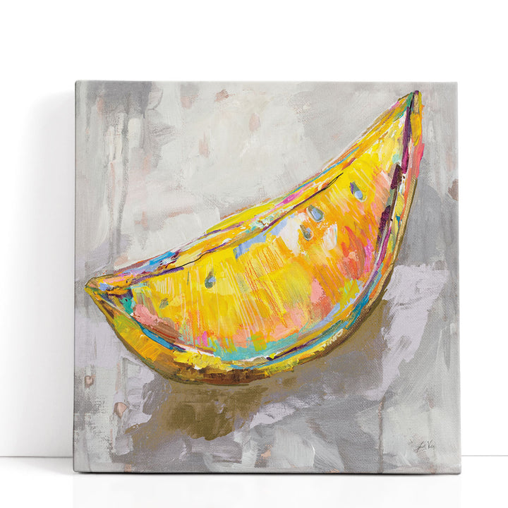 Yellow Lemon Wall Decor – bright citrus slice motif