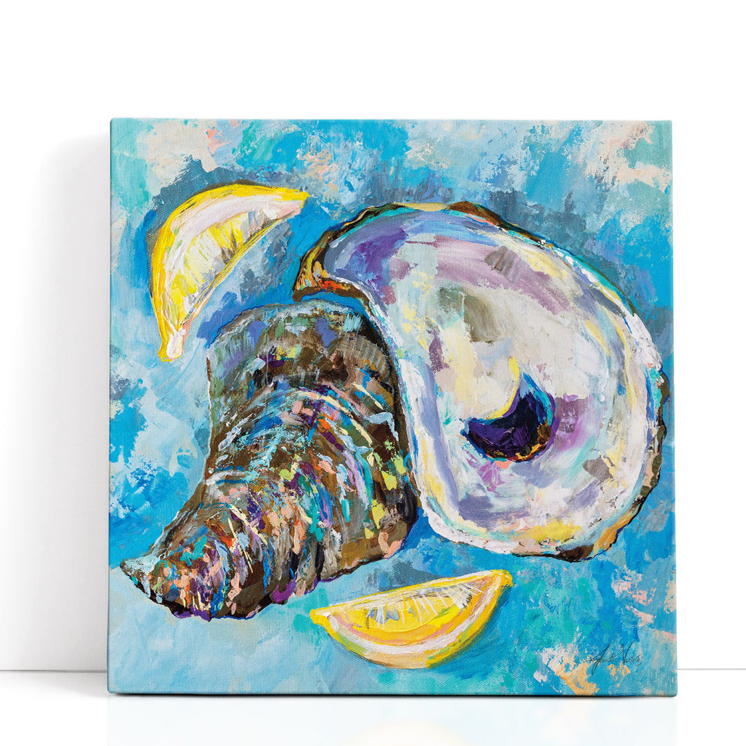 oyster print – modern shell illustration