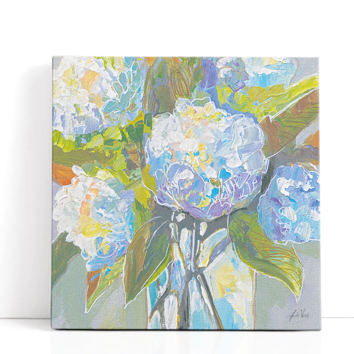 Abstract bouquet art in neutral hues