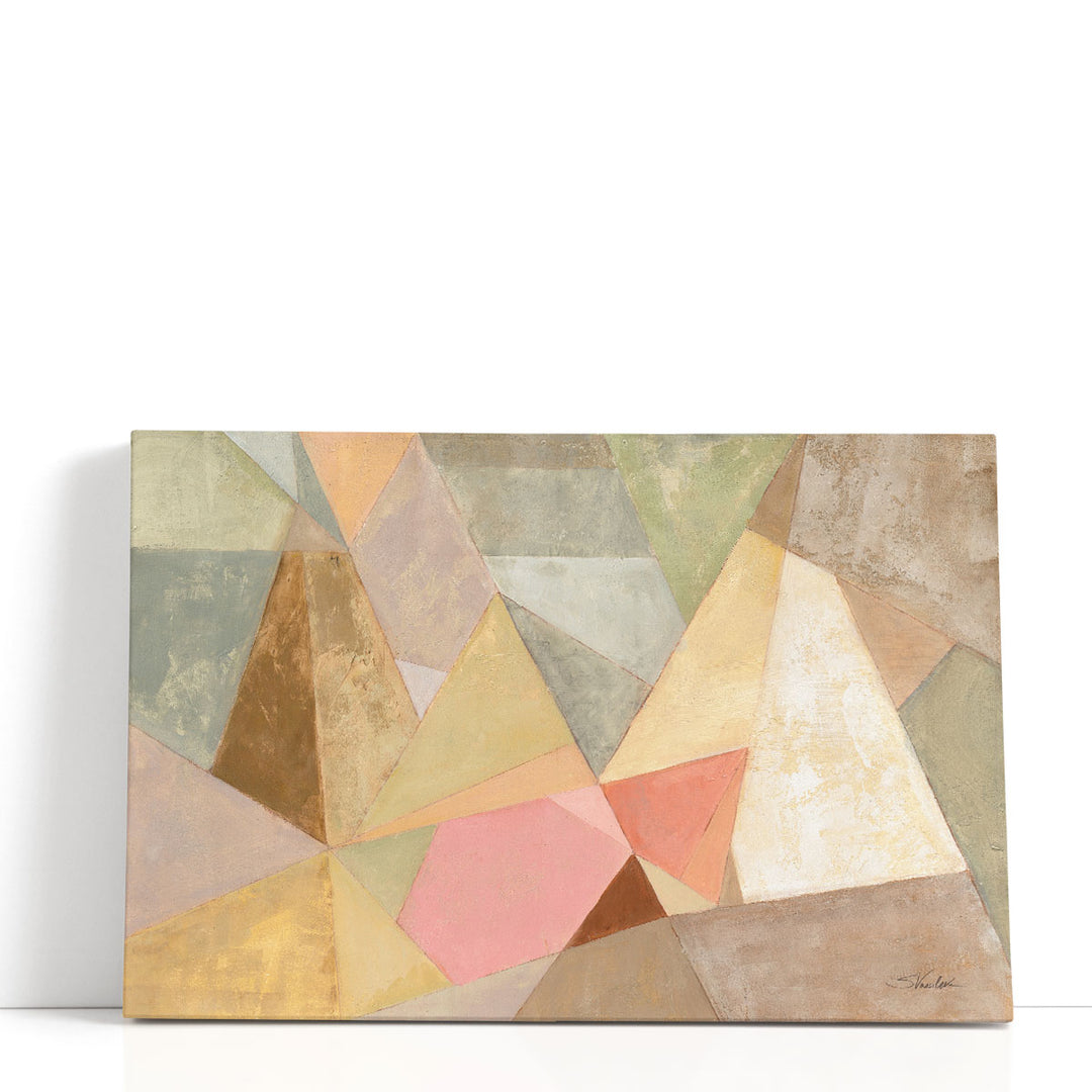 Soft pastel geometric wall art