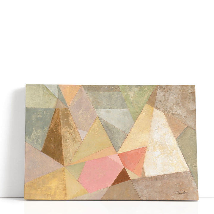 Soft pastel geometric wall art