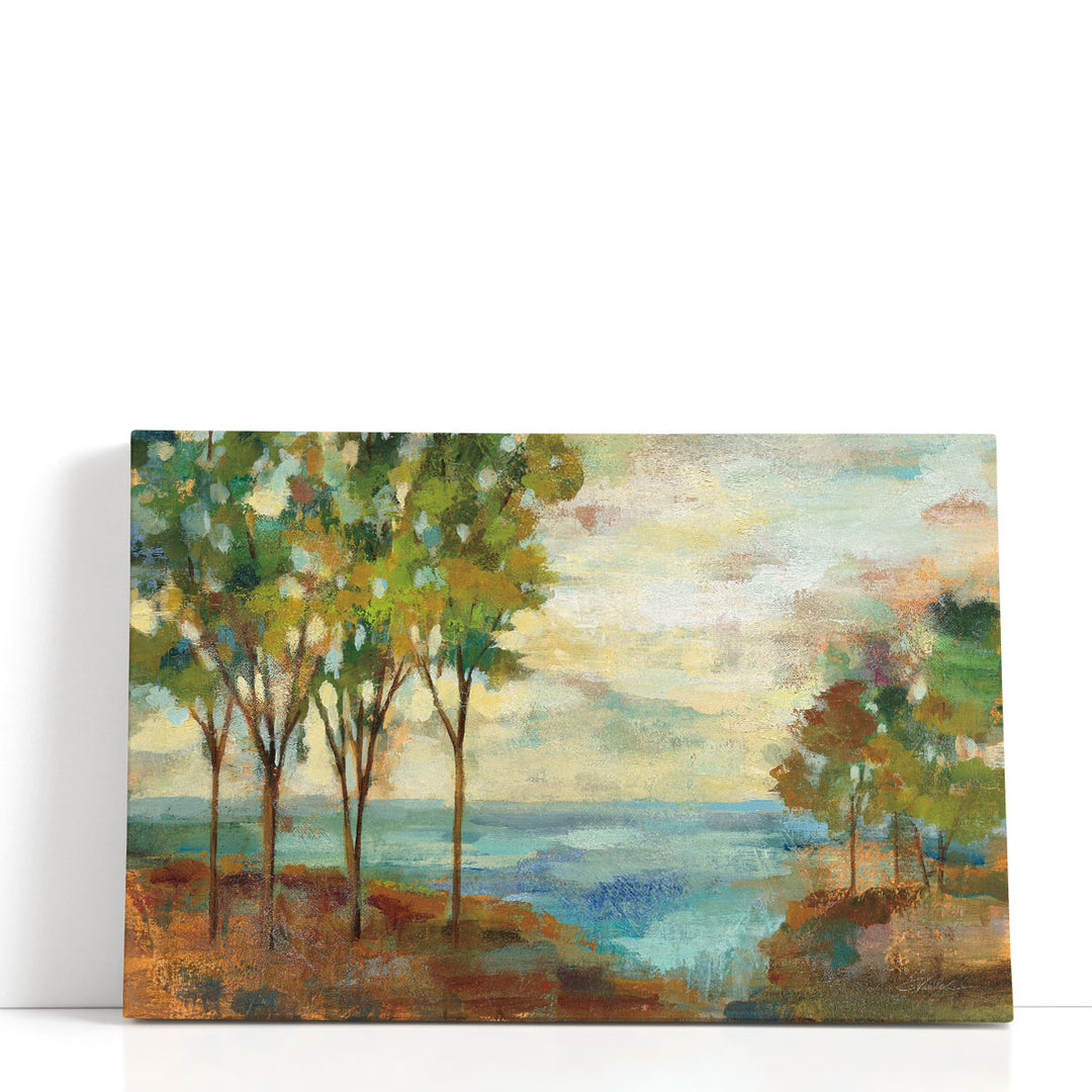 View of the Lake - Canvas Print Wall Art