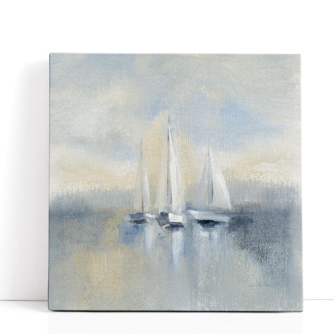 Sailboat prints in abstract neutral palette