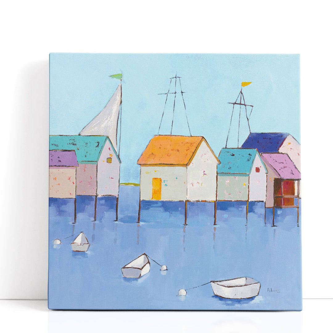 Boat House Row - Canvas Print Wall Art