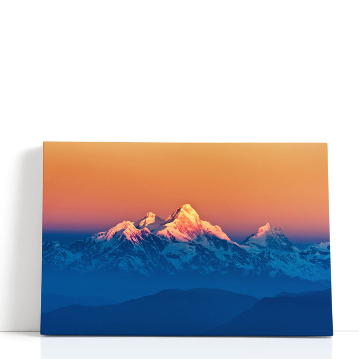Himalayan mountain wall decor sunset view