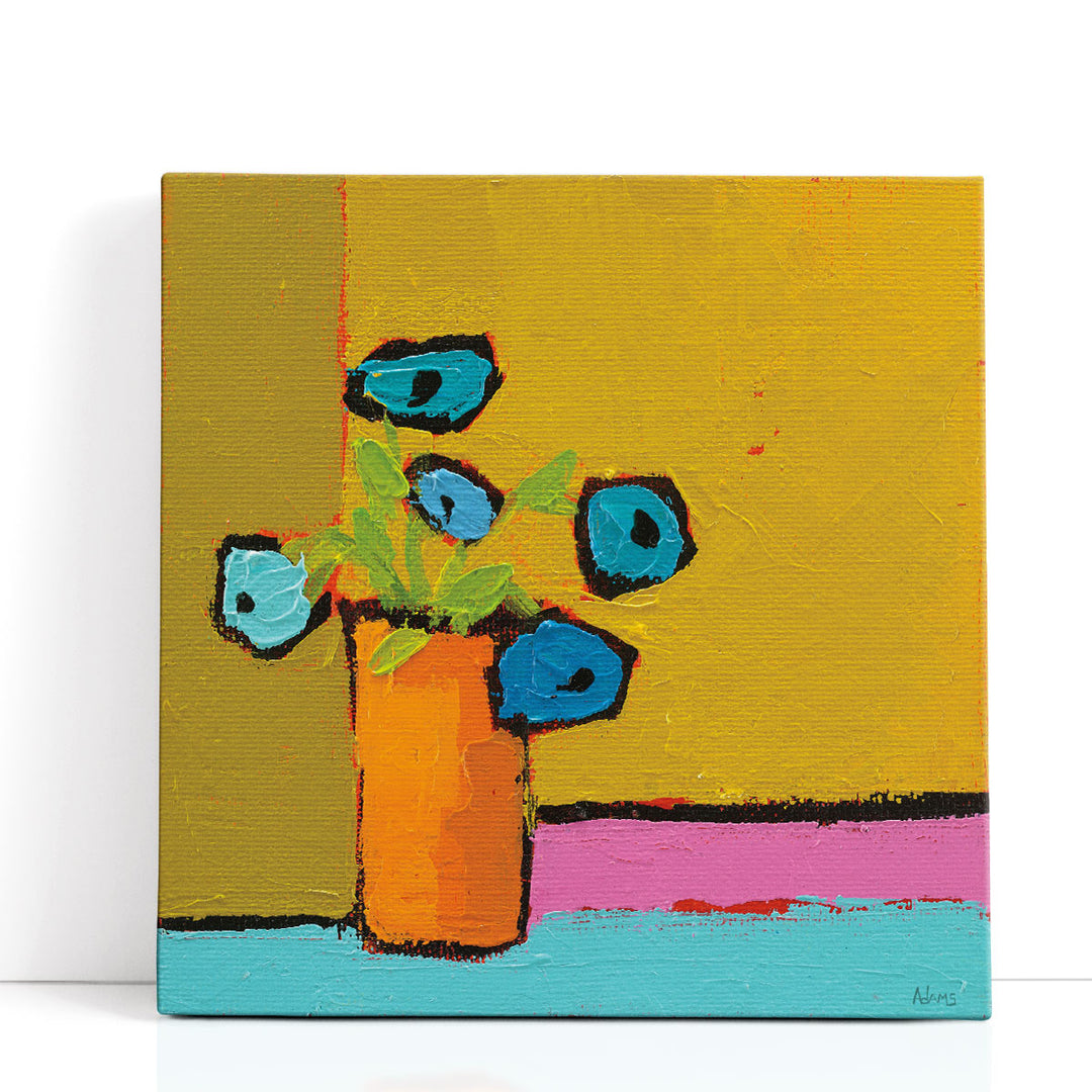 Orange Vase - Canvas Print Wall Art