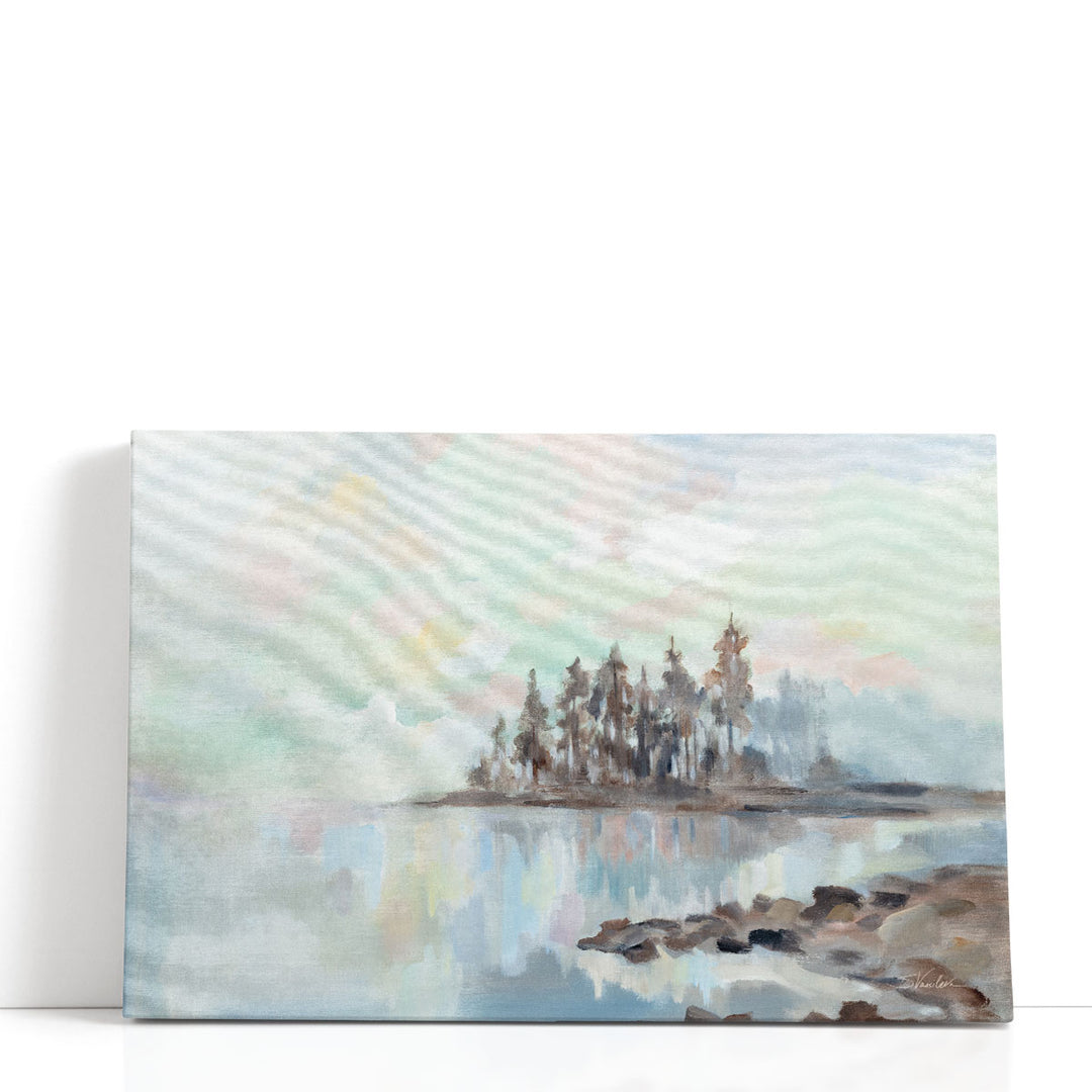 Foggy Lake - Canvas Print Wall Art