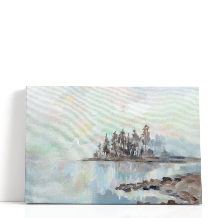 Foggy Lake - Canvas Print Wall Art
