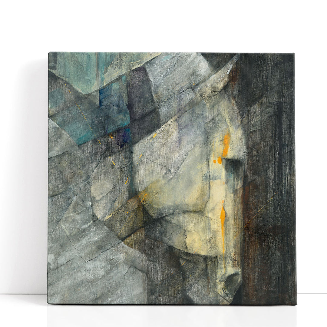 Horse face painting in abstract gray tones