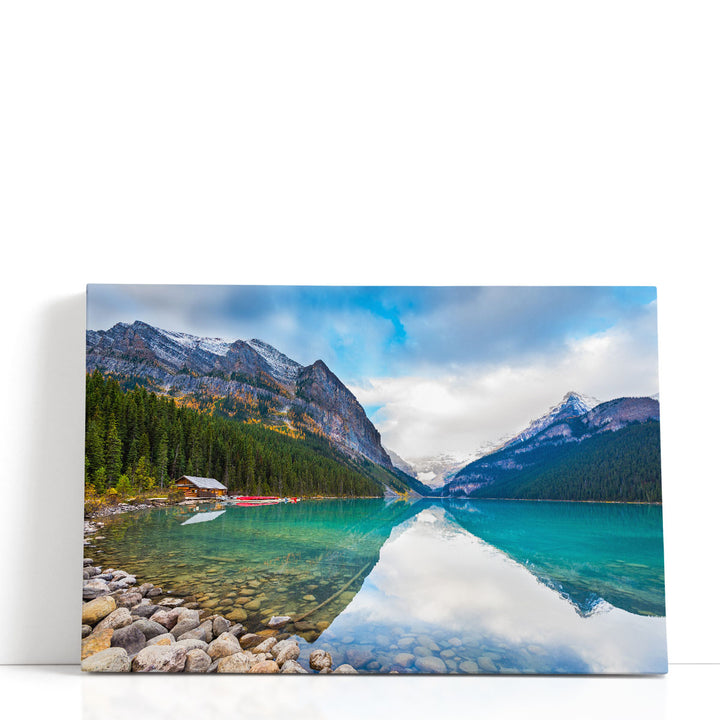 Lake photography prints wall art with mountains