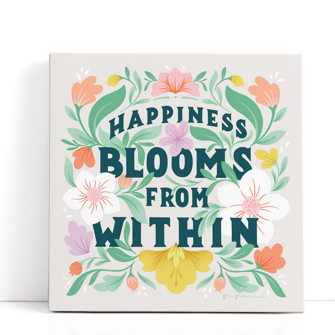 Happiness Blooms II - Canvas Print Wall Art