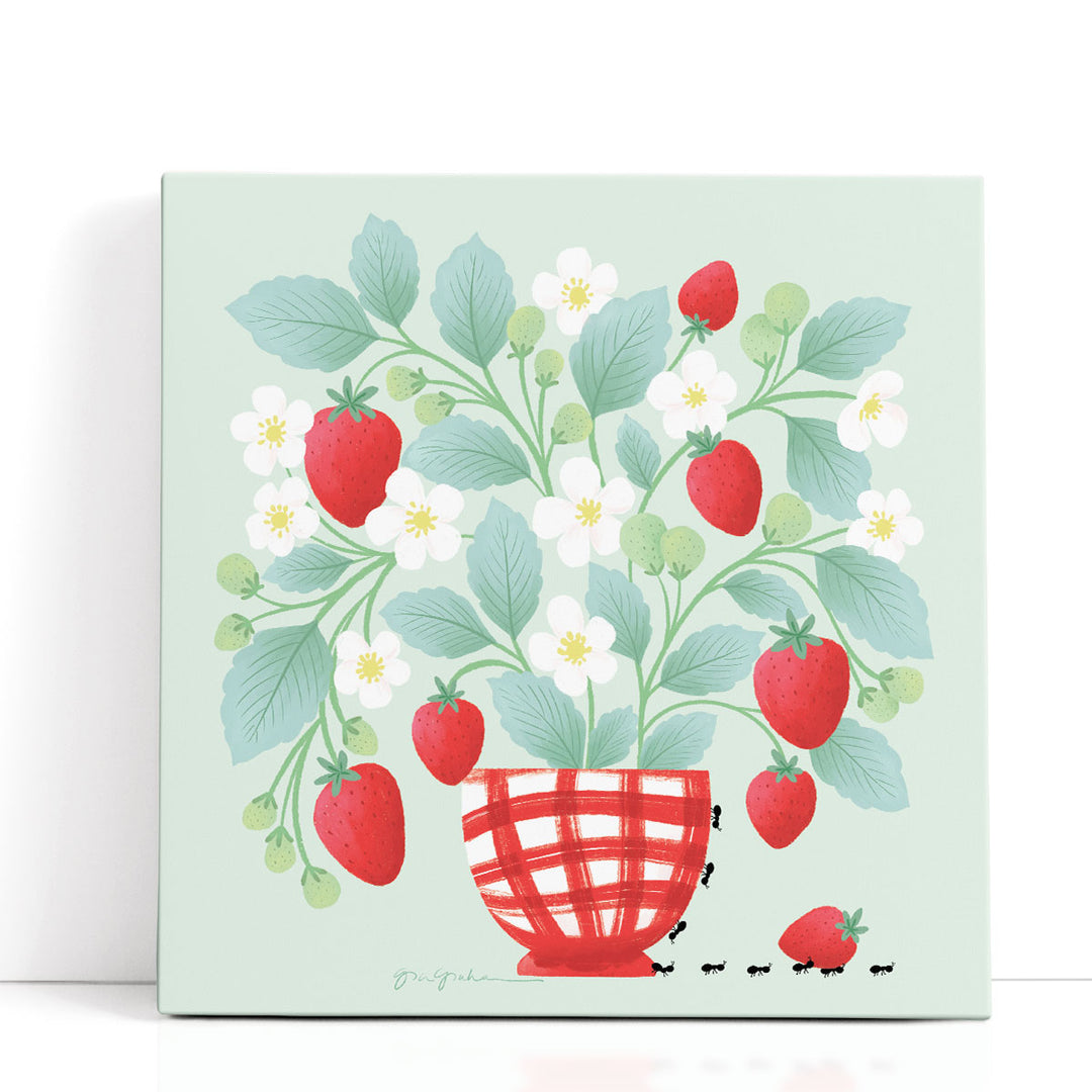 Strawberry Patch - Canvas Print Wall Art
