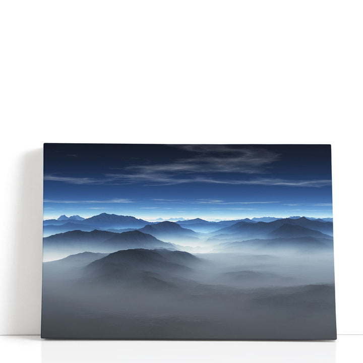 Mountain wall decor with scenic landscape view
