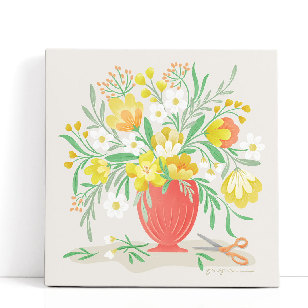 Sunny Bouquet - Canvas Print Wall Art