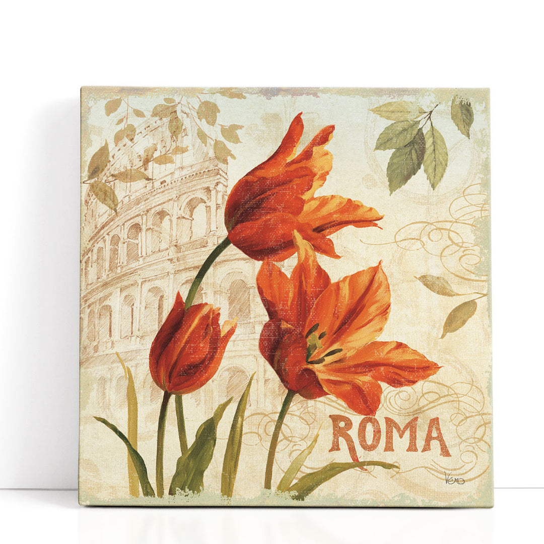 European Flowers I - Canvas Print Wall Art