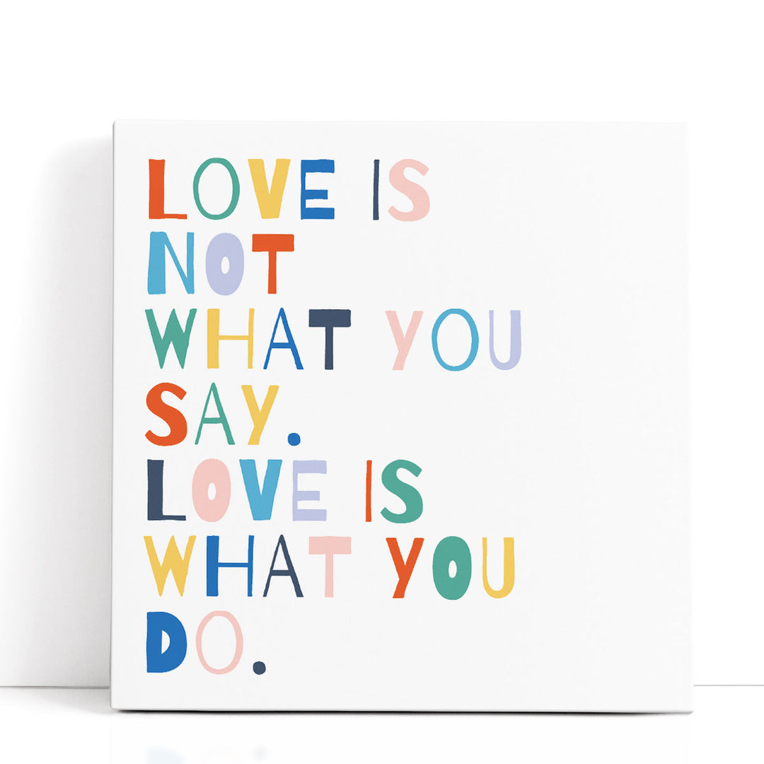 Rainbow Words I - Canvas Print Wall Art
