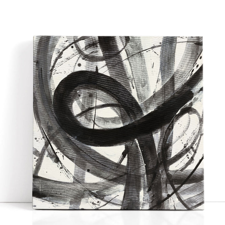 Roller Coaster I Black and White - Canvas Print Wall Art
