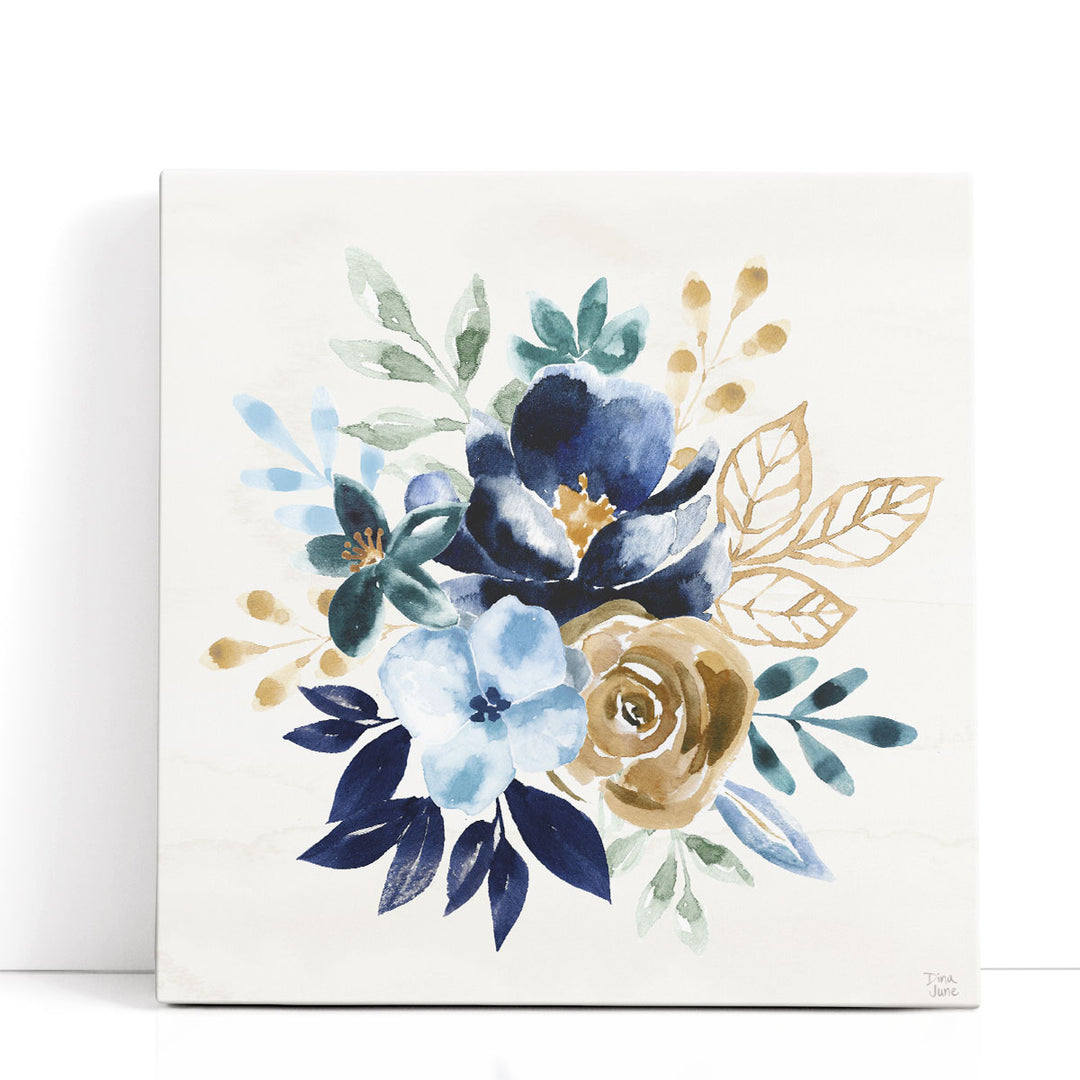 Indigo Splash X - Canvas Print Wall Art
