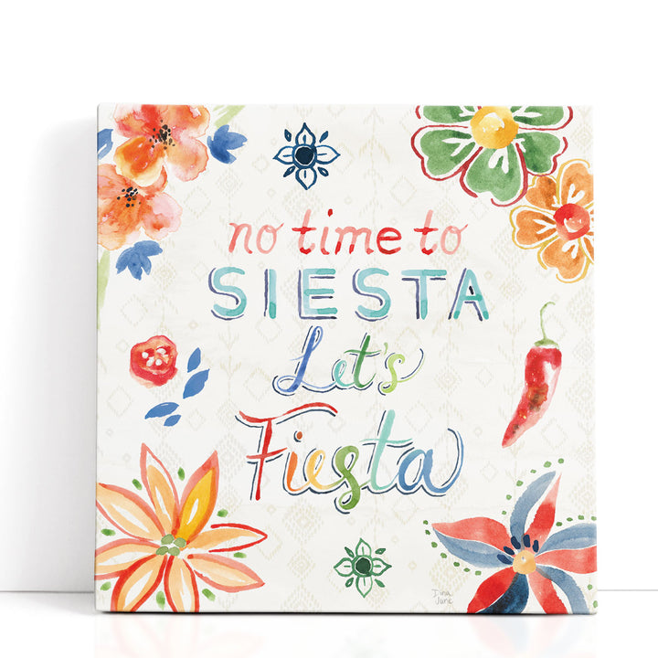 Floral wall art – orange blue blossoms