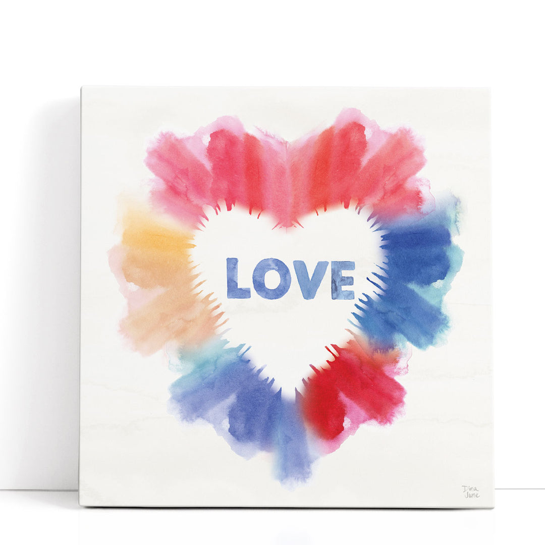 Rainbow Love I - Canvas Print Wall Art