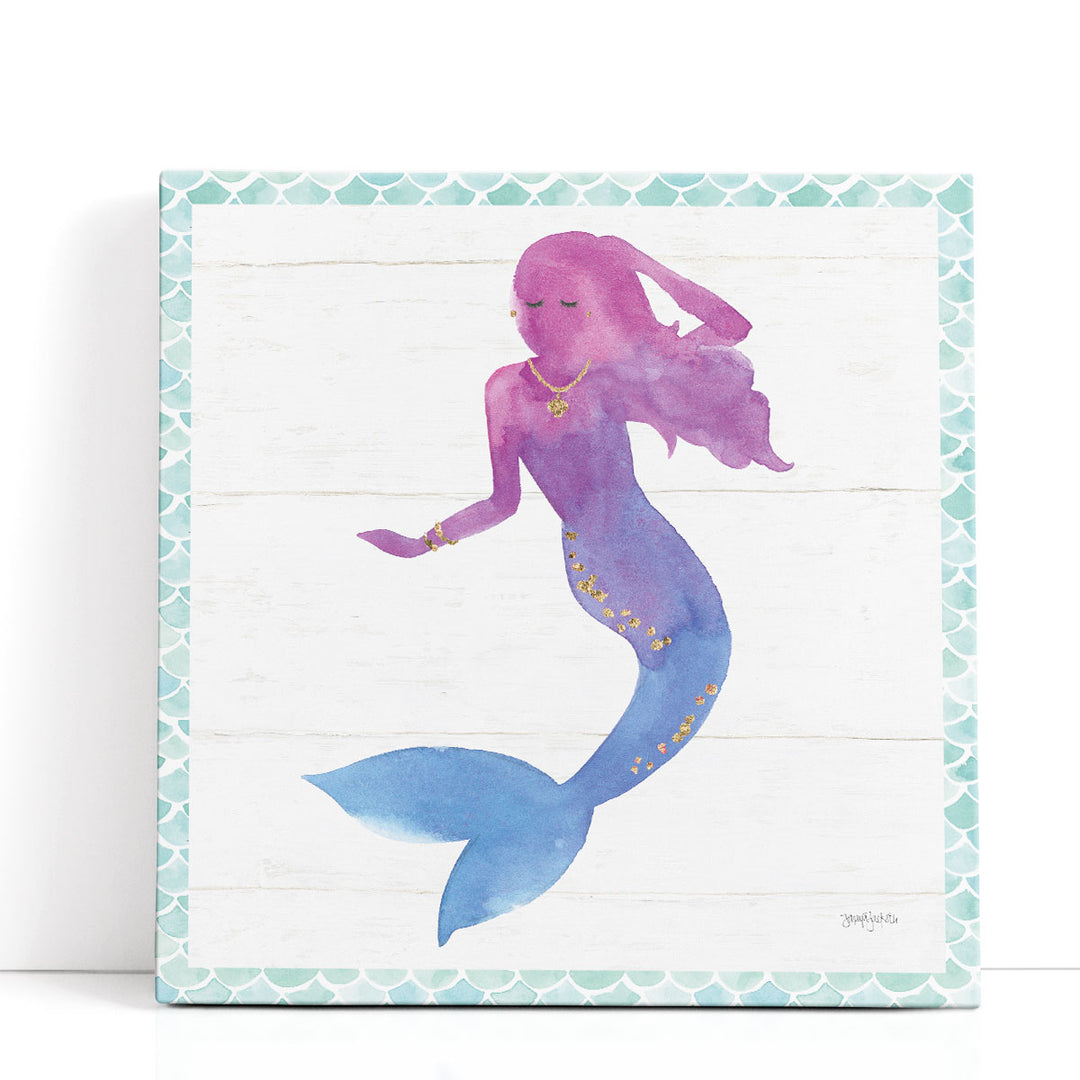 Mermaid Friends III - Canvas Print Wall Art
