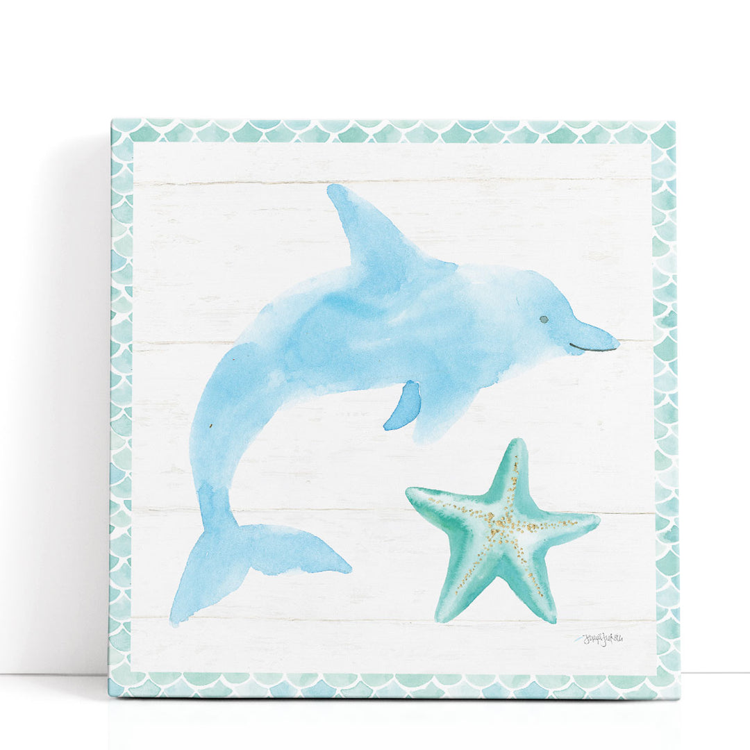 Mermaid Friends VIII - Canvas Print Wall Art