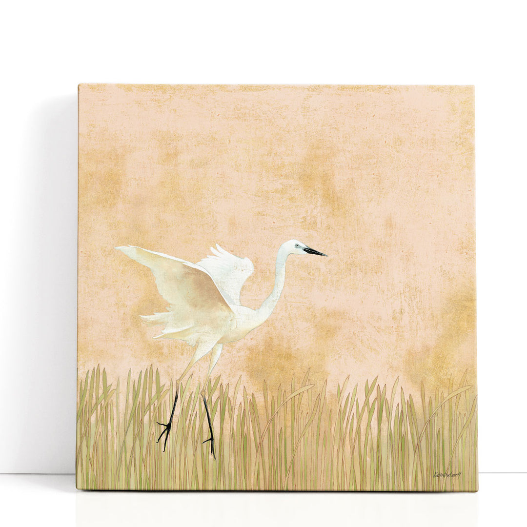Egret Alighting I - Canvas Print Wall Art