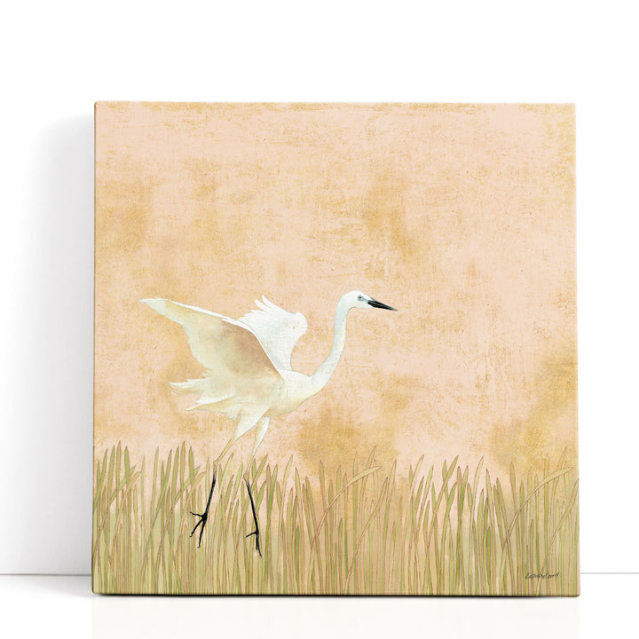 Egret Alighting I - Canvas Print Wall Art