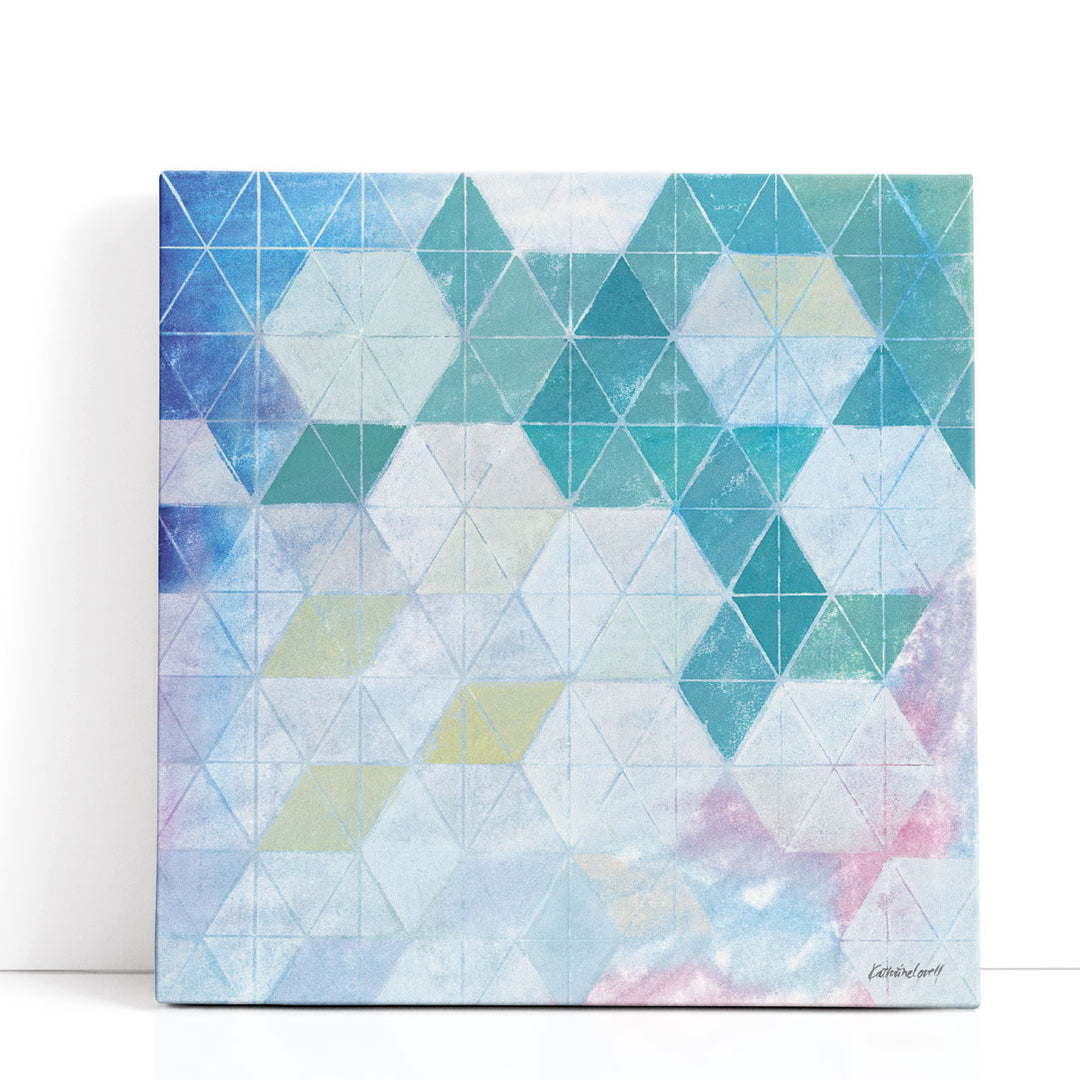 Disappearing Triangles - Canvas Print Wall Art