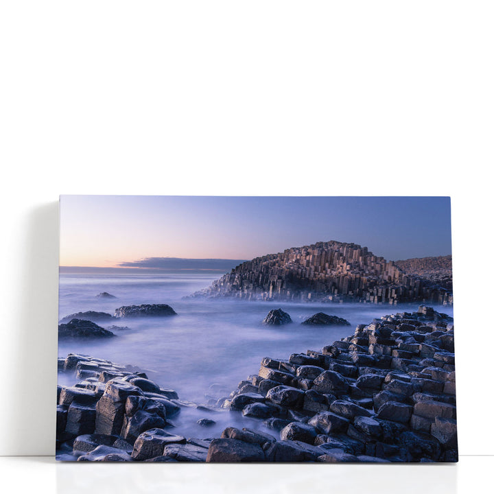 The Giant's Causeway At Night in Northern Ireland - Canvas Print Wall Art