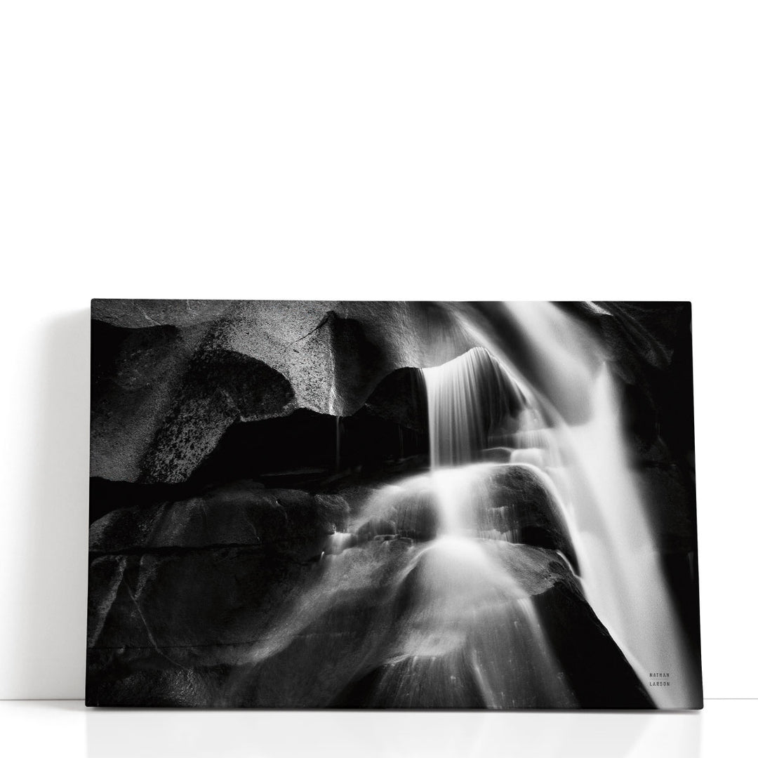 Carving Detail Black and White - Canvas Print Wall Art