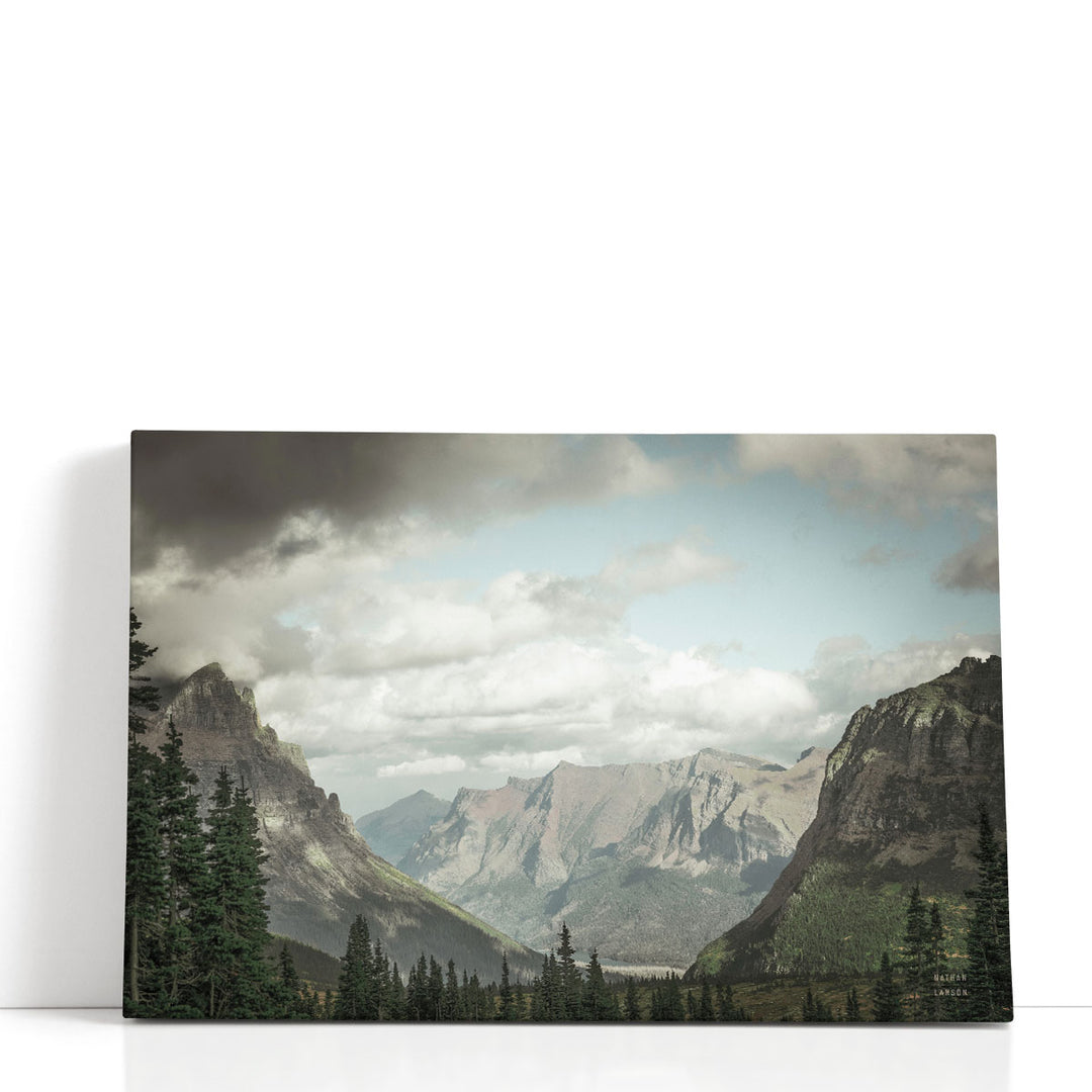 Glacier national parks prints mountain scene