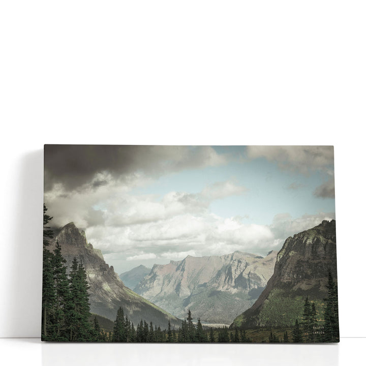 Glacier national parks prints mountain scene