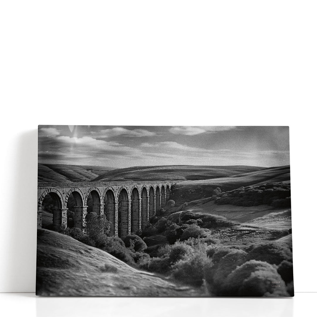 Aqueduct IV Black and White - Canvas Print Wall Art