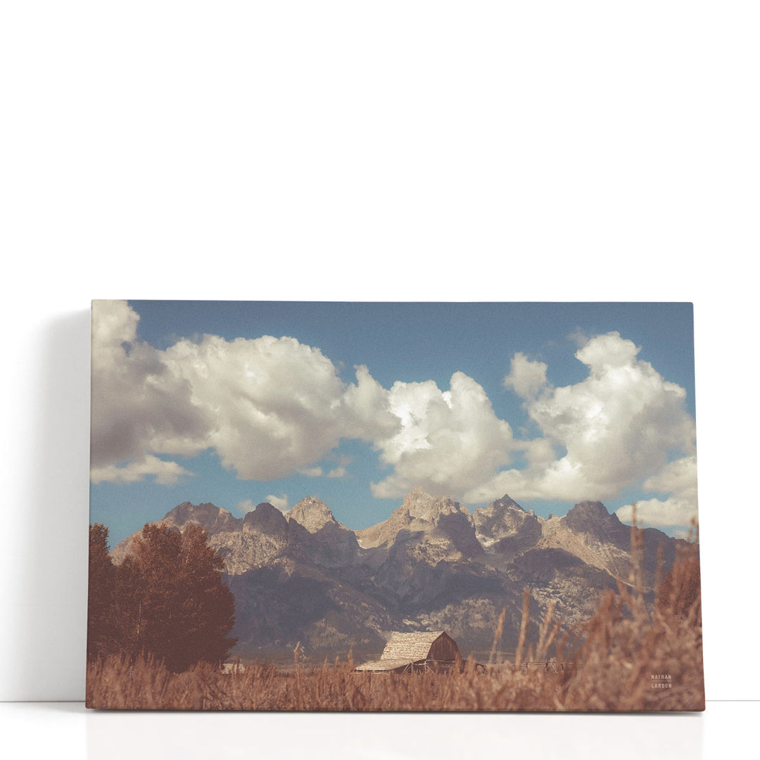 Wyoming mountain wall decor with scenic peaks