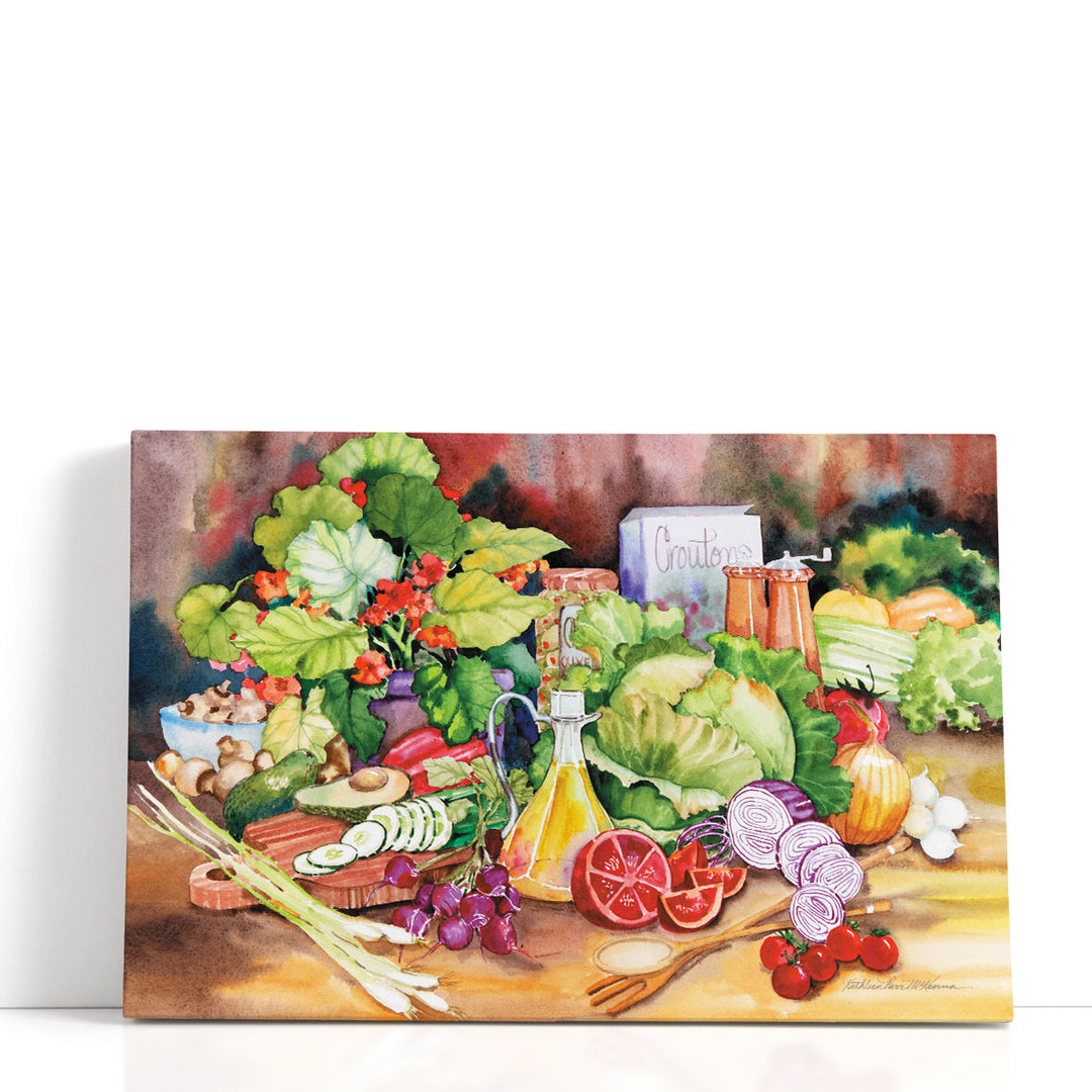 vegetables framed art – colorful kitchen piece