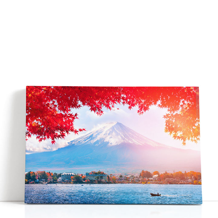 Autumn N Fuji Mountain in Japan - Canvas Print Wall Art