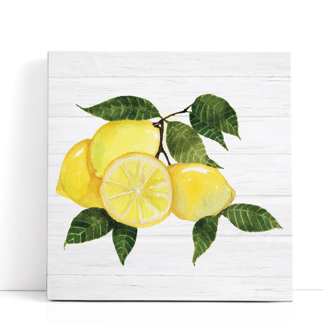 Citrus Garden Prints yellow lemon watercolor art print