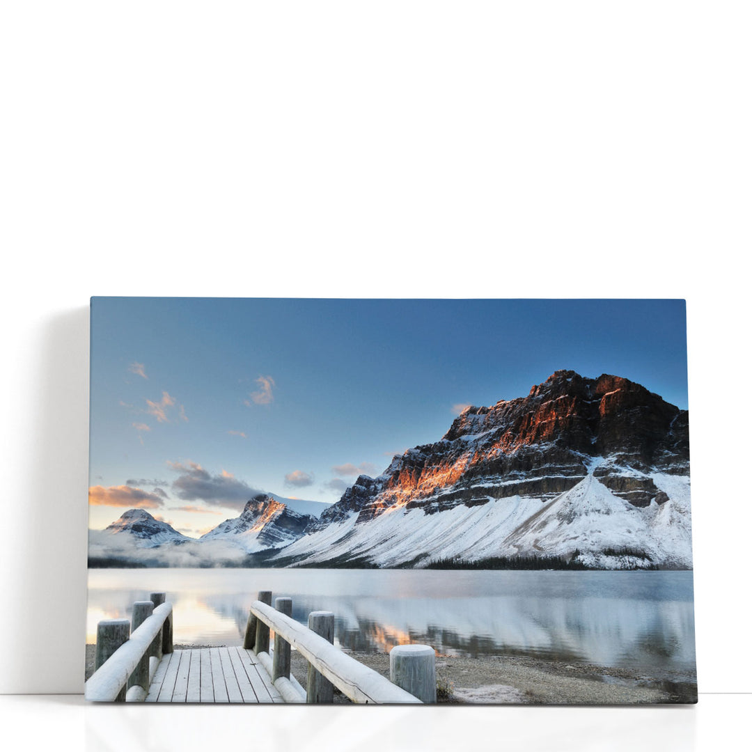 Bow Lake Sunrise, Banff, Alberta - Canvas Print Wall Art